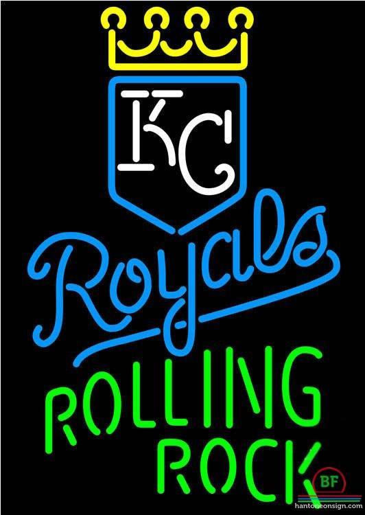 Custom Rolling Rock Kansas City Royals Neon Sign MLB Teams Neon Light
