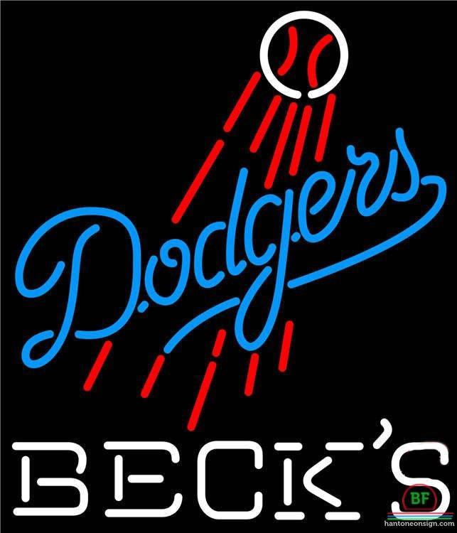 Custom Becks Los Angeles Dodgers Neon Sign MLB Teams Neon Light