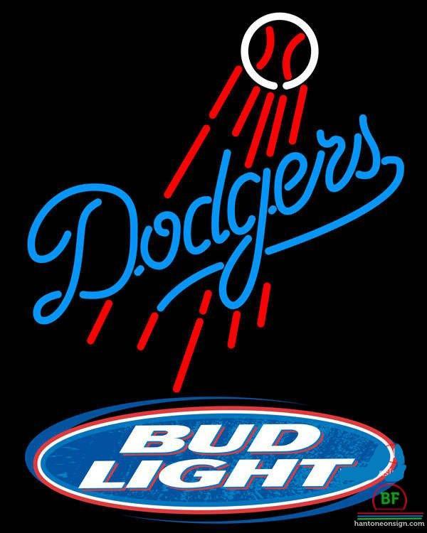 Custom Bud Light Los Angeles Dodgers Neon Sign MLB Teams Neon Light