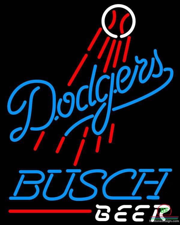 Custom Busch Beer Los Angeles Dodgers Neon Sign MLB Teams Neon Light