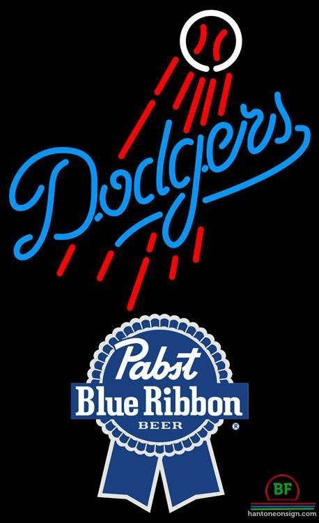 Custom Pabst Blue Ribbon Los Angeles Dodgers Neon Sign MLB Teams Neon Light