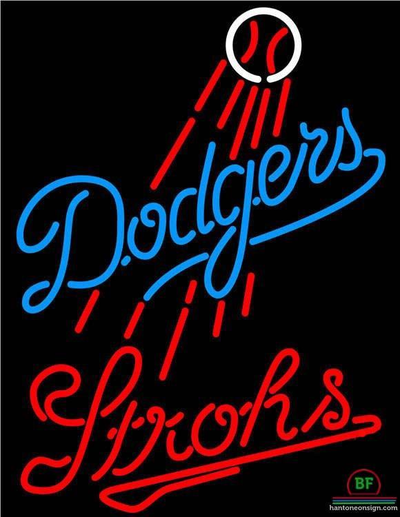 Custom Strohs Los Angeles Dodgers Neon Sign MLB Teams Neon Light