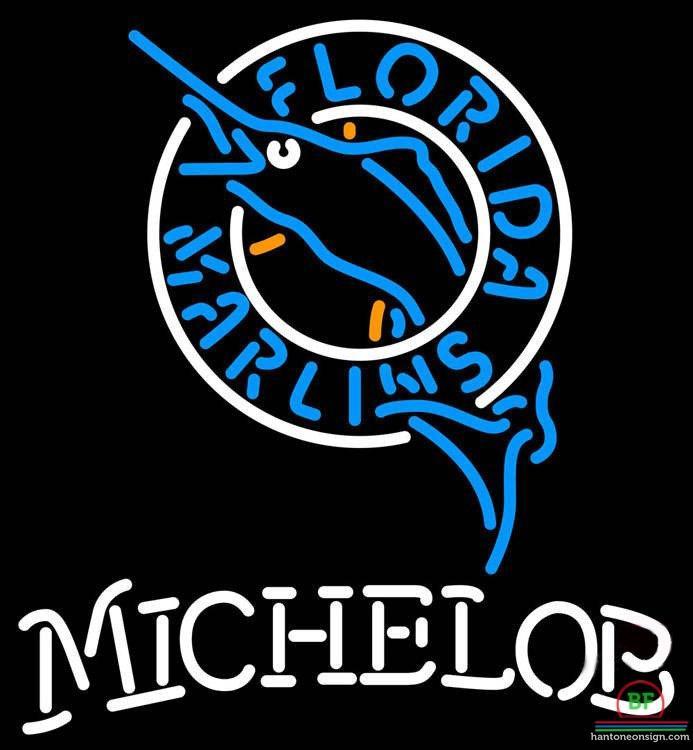 Custom Michelob Florida Miami Marlins Neon Sign MLB Teams Neon Light