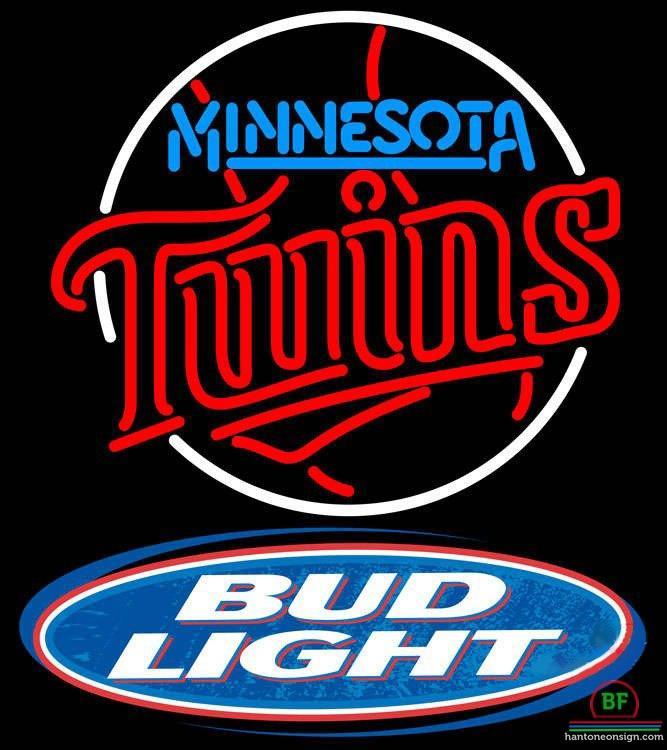 Custom Bud Light Minnesota Twins Neon Sign MLB Teams Neon Light