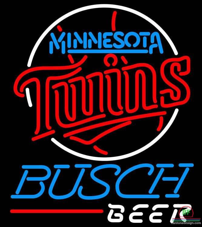 Custom Busch Beer Minnesota Twins Neon Sign MLB Teams Neon Light