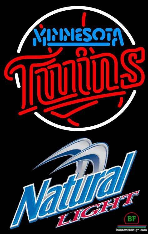 Custom Natural Light Minnesota Twins Neon Sign MLB Teams Neon Light