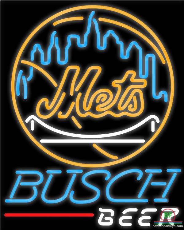 Custom Busch Beer New York Mets Neon Sign MLB Teams Neon Light