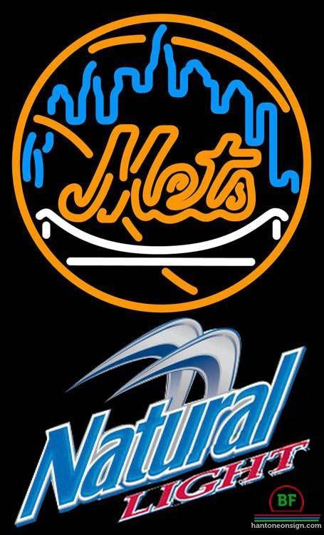 Custom Natural Light New York Mets Neon Sign MLB Teams Neon Light