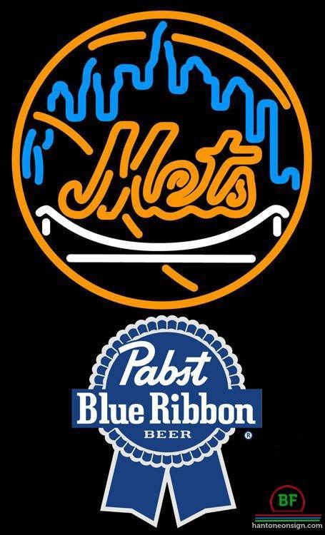 Custom Pabst Blue Ribbon New York Mets Neon Sign MLB Teams Neon Light