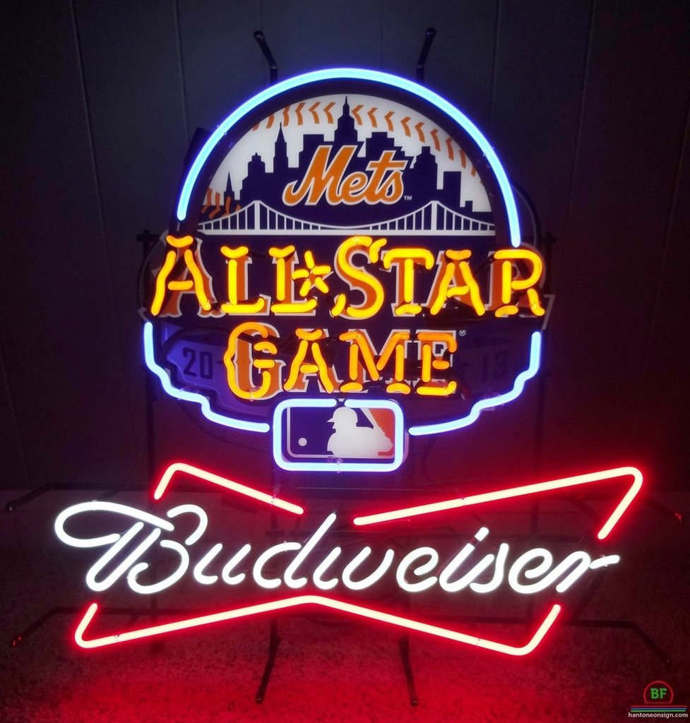 Custom Budweiser New York Mets Neon Sign MLB Teams Neon Light