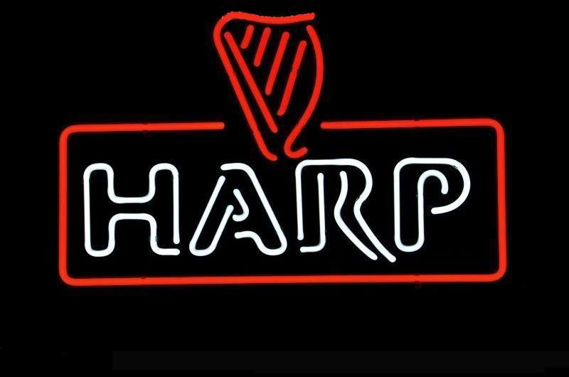 Custom Harp Lager Guinness Neon Sign
