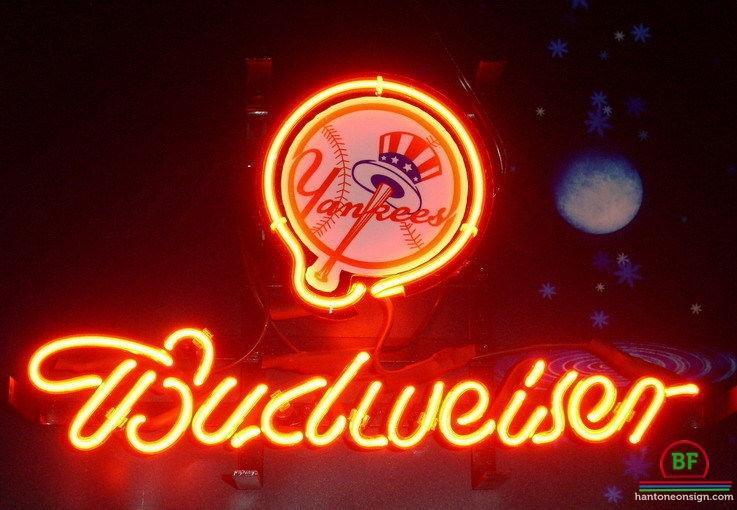 Custom Budweiser New York yankees Neon Sign MLB Teams Neon Light