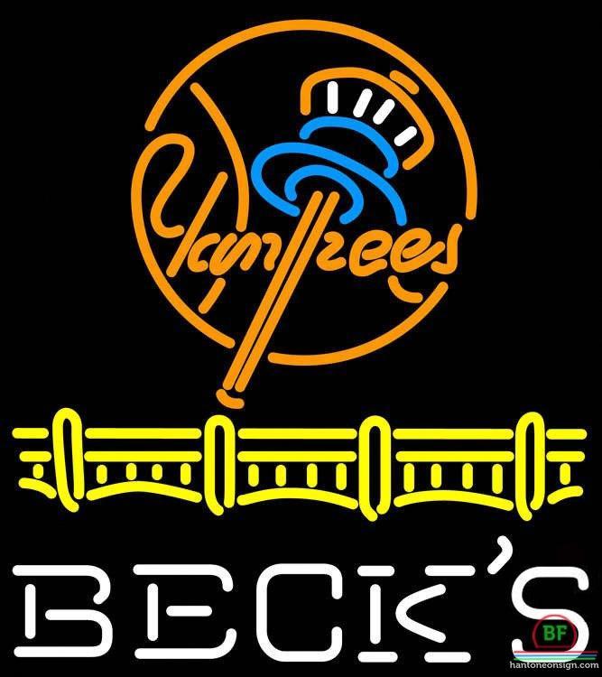 Custom Becks New York yankees Neon Sign MLB Teams Neon Light