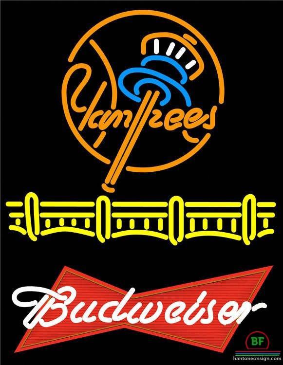 Custom Budweiser New York yankees Neon Sign MLB Teams Neon Light