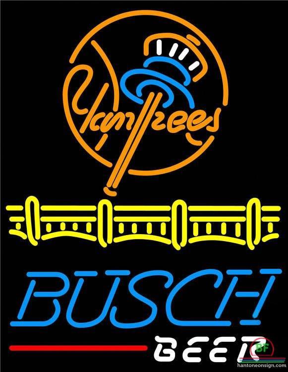 Custom Busch Beer New York yankees Neon Sign MLB Teams Neon Light