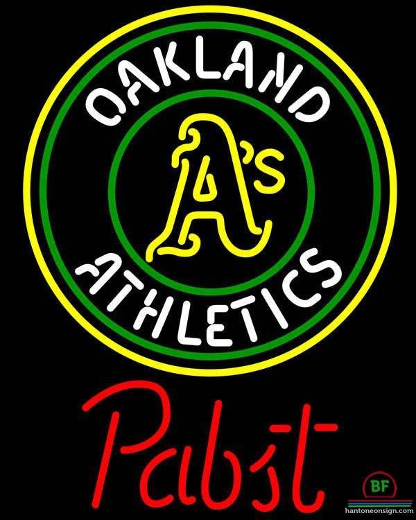 Custom Pabst Oakland_Athletics Neon Sign MLB Teams Neon Light