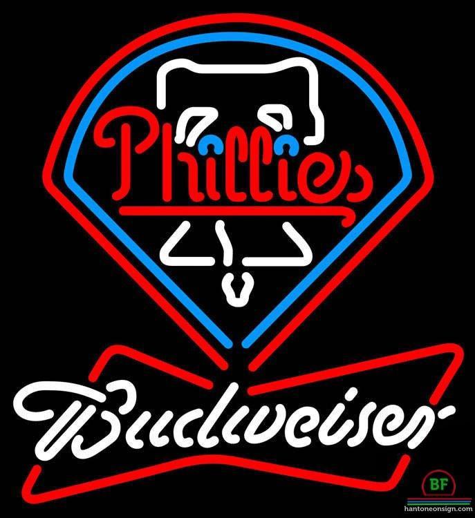 Custom Budweiser Philadelphia Phillies Neon Sign MLB Teams Neon Light