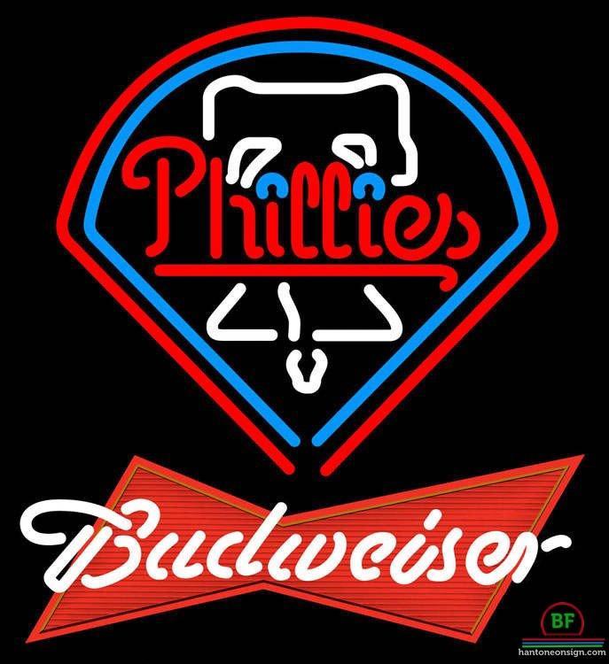 Custom Budweiser Philadelphia Phillies Neon Sign MLB Teams Neon Light