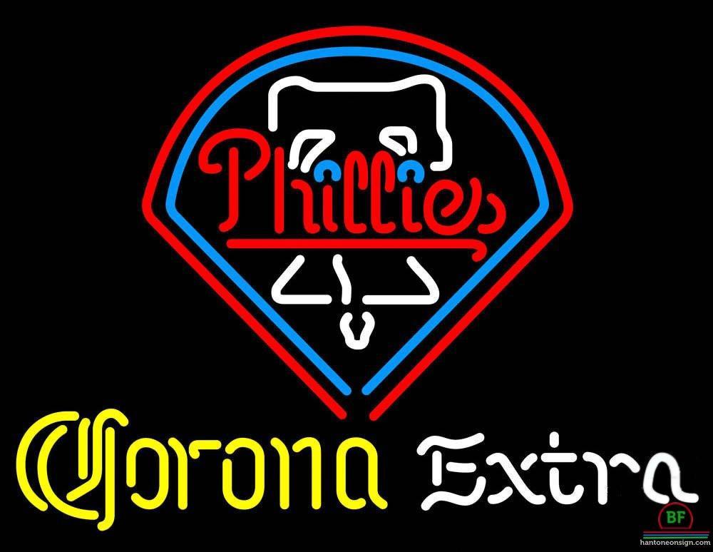 Custom Corona Extra Philadelphia Phillies Neon Sign MLB Teams Neon Light