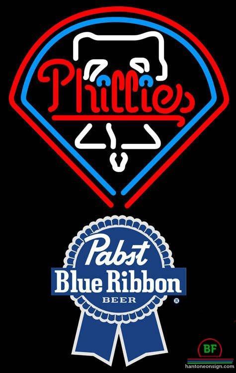 Custom Pabst Blue Ribbon Philadelphia Phillies Neon Sign MLB Teams Neon Light
