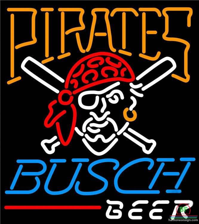 Custom Busch Beer Pittsburgh Pirates Neon Sign MLB Teams Neon Light