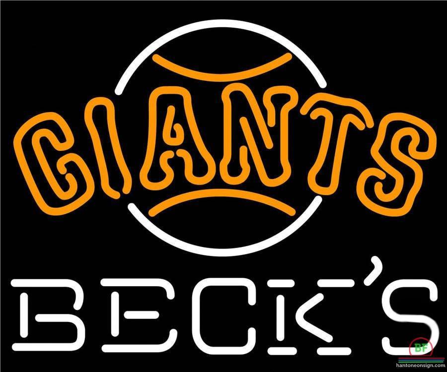 Custom Becks San Francisco Giants Neon Sign MLB Teams Neon Light