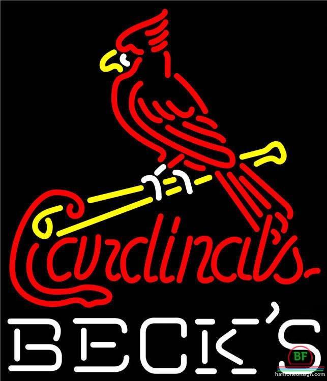 Custom Becks St Louis Cardinals Neon Sign MLB Teams Neon Light
