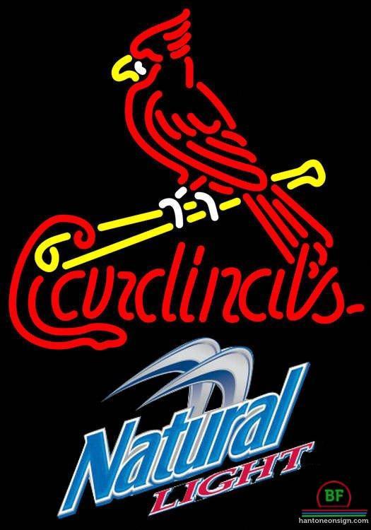 Custom Natural Light St Louis Cardinals Neon Sign MLB Teams Neon Light