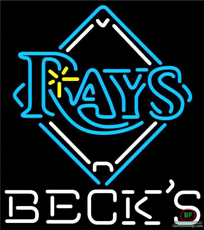 Custom Becks Tampa Bay Rays Neon Sign MLB Teams Neon Light