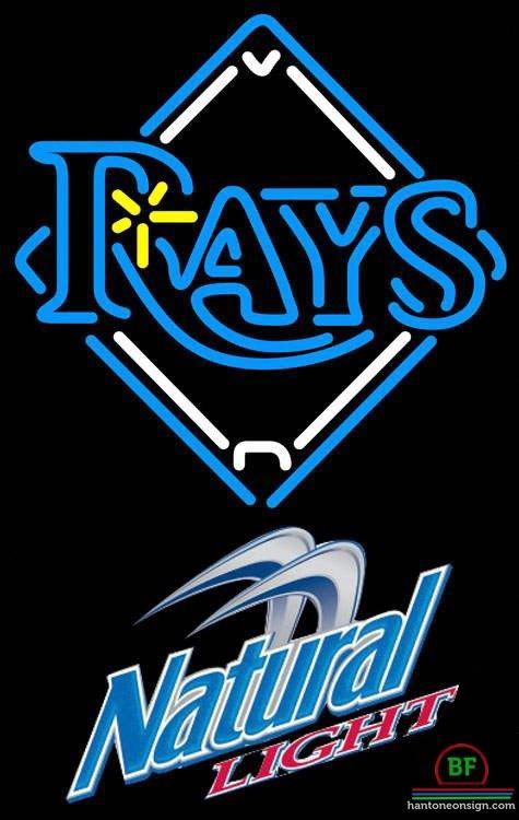 Custom Natural Light Tampa Bay Rays Neon Sign MLB Teams Neon Light