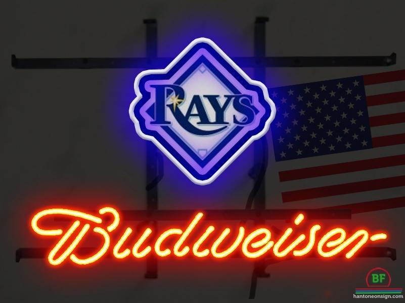 Custom Budweiser Tampa Bay Rays Neon Sign MLB Teams Neon Light