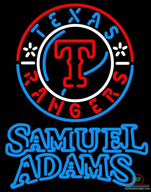 Custom Samuel Adams Texas Rangers Neon Sign MLB Teams Neon Light