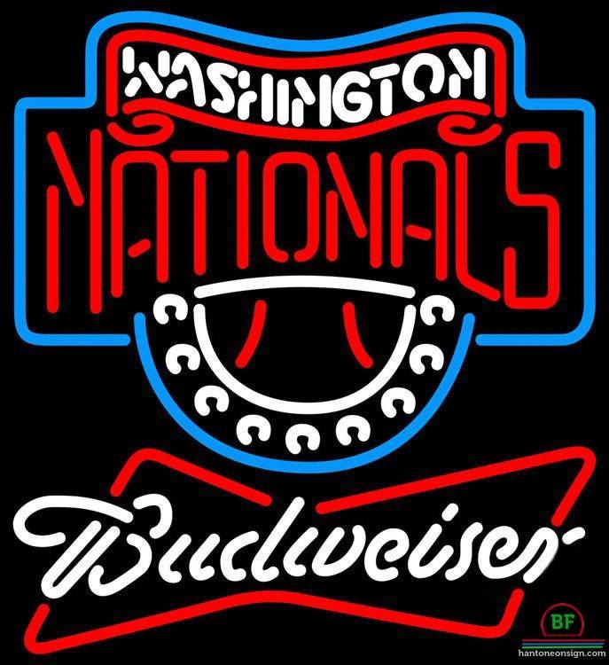 Custom Budweiser Washington Nationals Neon Sign MLB Teams Neon Light