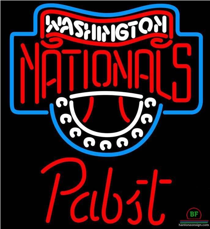 Custom Pabst Washington Nationals Neon Sign MLB Teams Neon Light