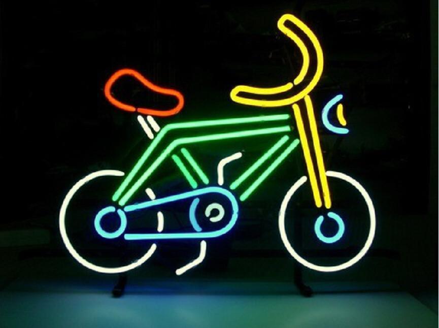 Custom Fat Tire Biker Neon Sign