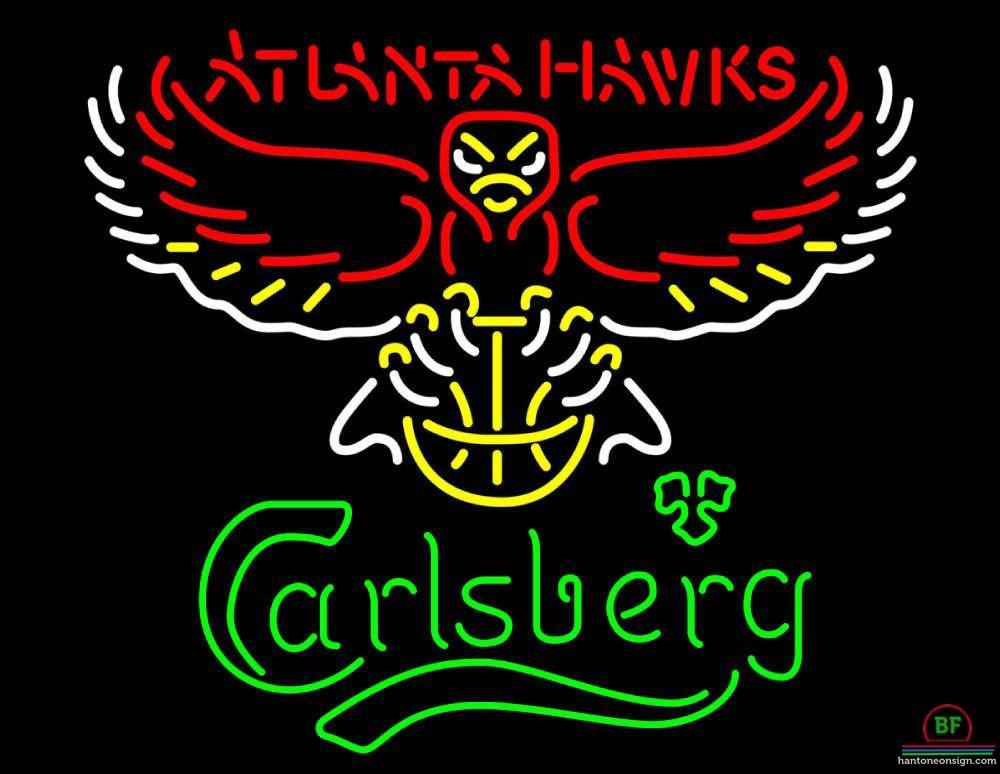 Custom Carlsberg Atlanta Hawks Neon Sign NBA Teams Neon Light