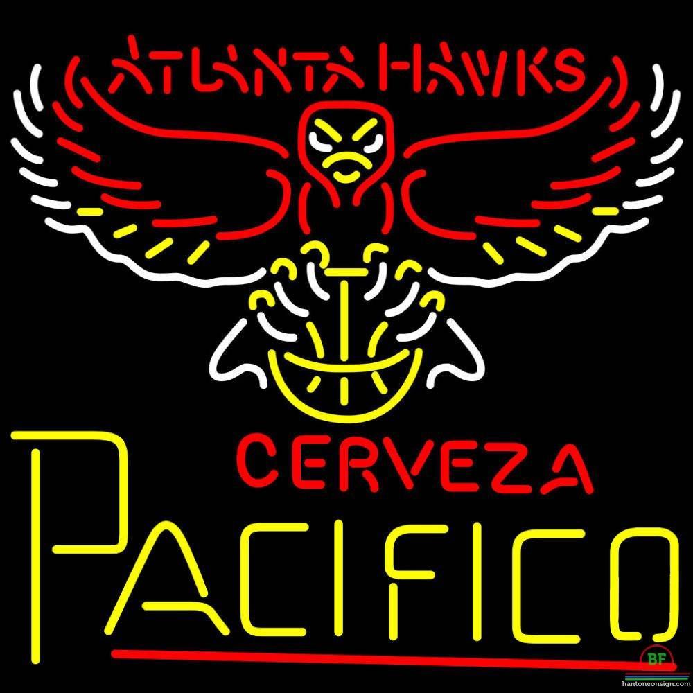 Custom Cerveza Pacifico Atlanta Hawks Neon Sign NBA Teams Neon Light