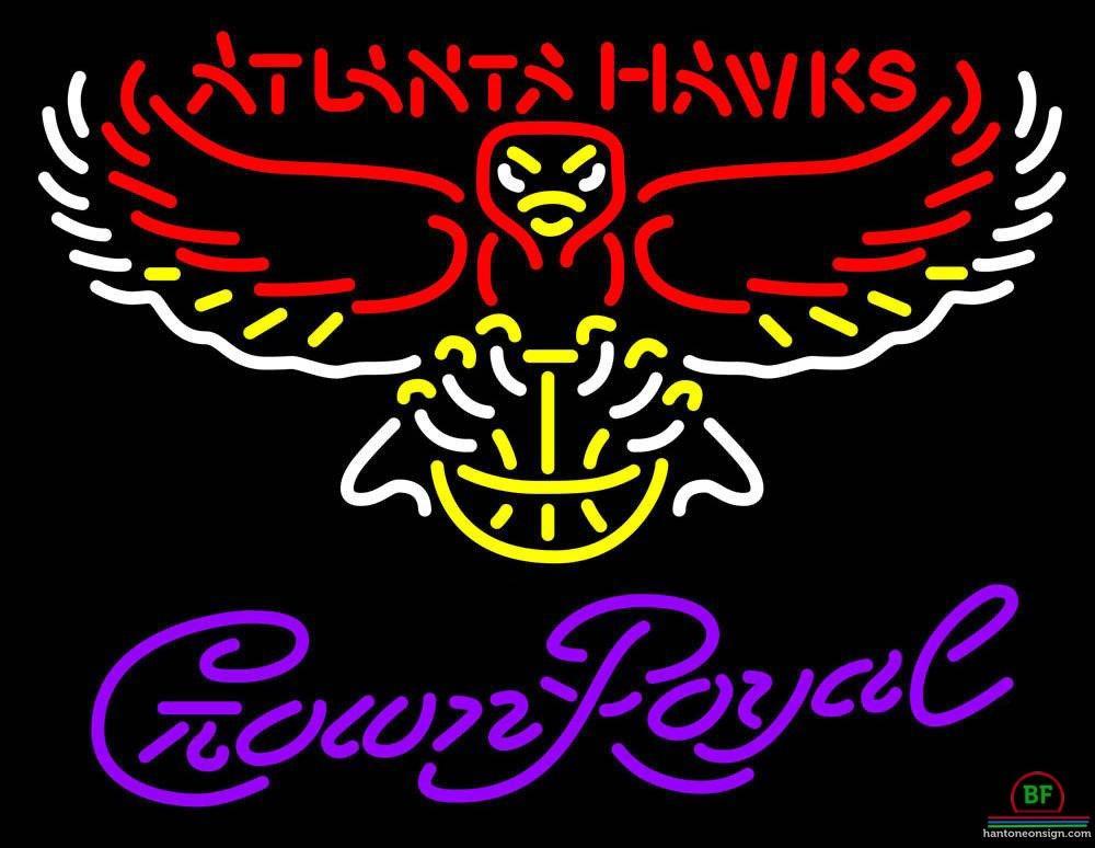 Custom Crown Royal Atlanta Hawks Neon Sign NBA Teams Neon Light