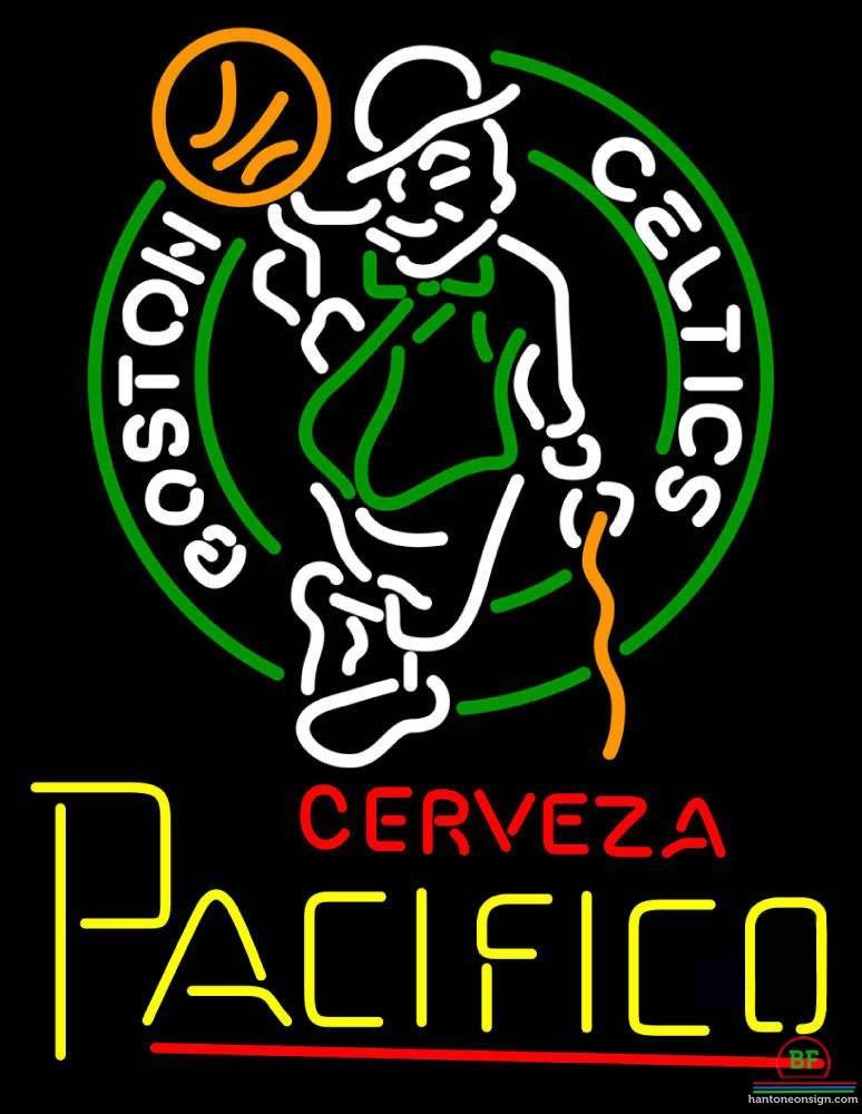 Custom Cerveza Pacifico Boston Celtics Neon Sign NBA Teams Neon Light