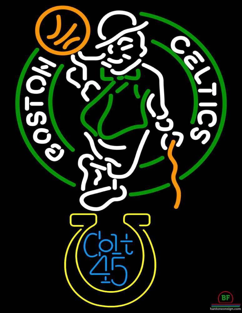 Custom Colt 45 Boston Celtics Neon Sign NBA Teams Neon Light