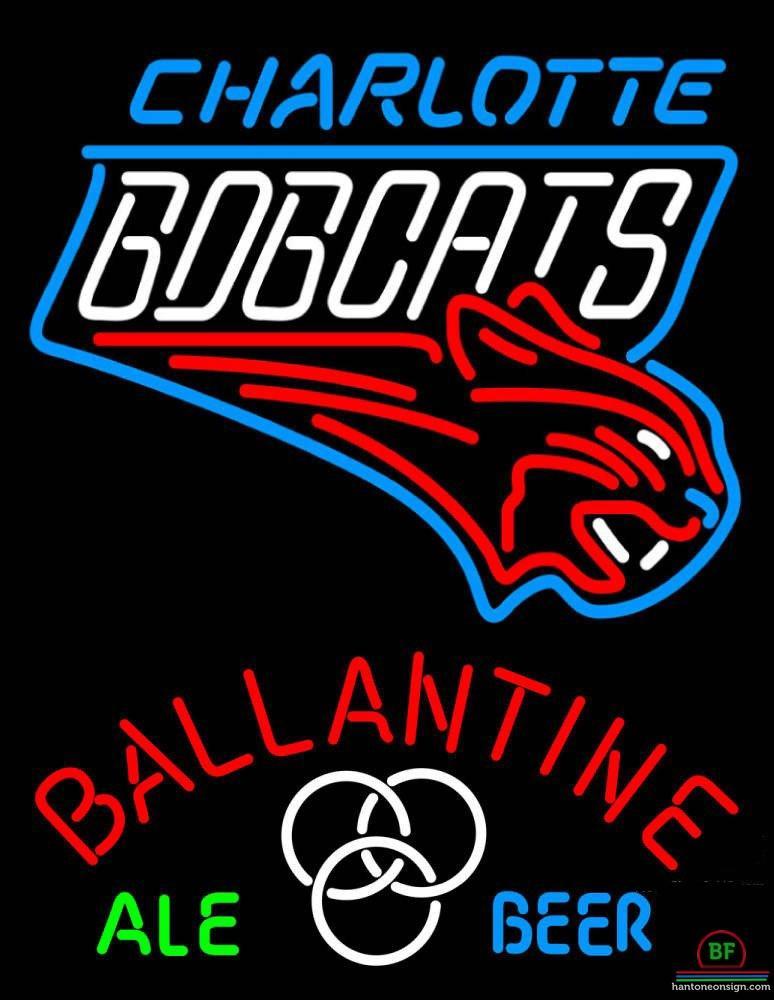 Custom Ballantine Charlotte Bobcats Neon Sign NBA Teams Neon Light