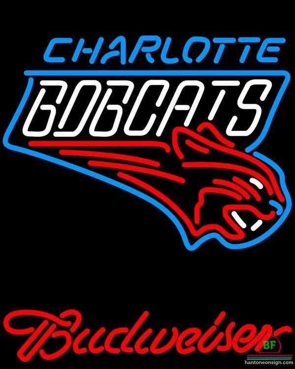 Custom Budweiser Charlotte Bobcats Neon Sign NBA Teams Neon Light