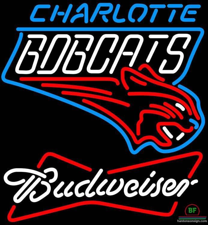 Custom Budweiser Charlotte Bobcats Neon Sign NBA Teams Neon Light
