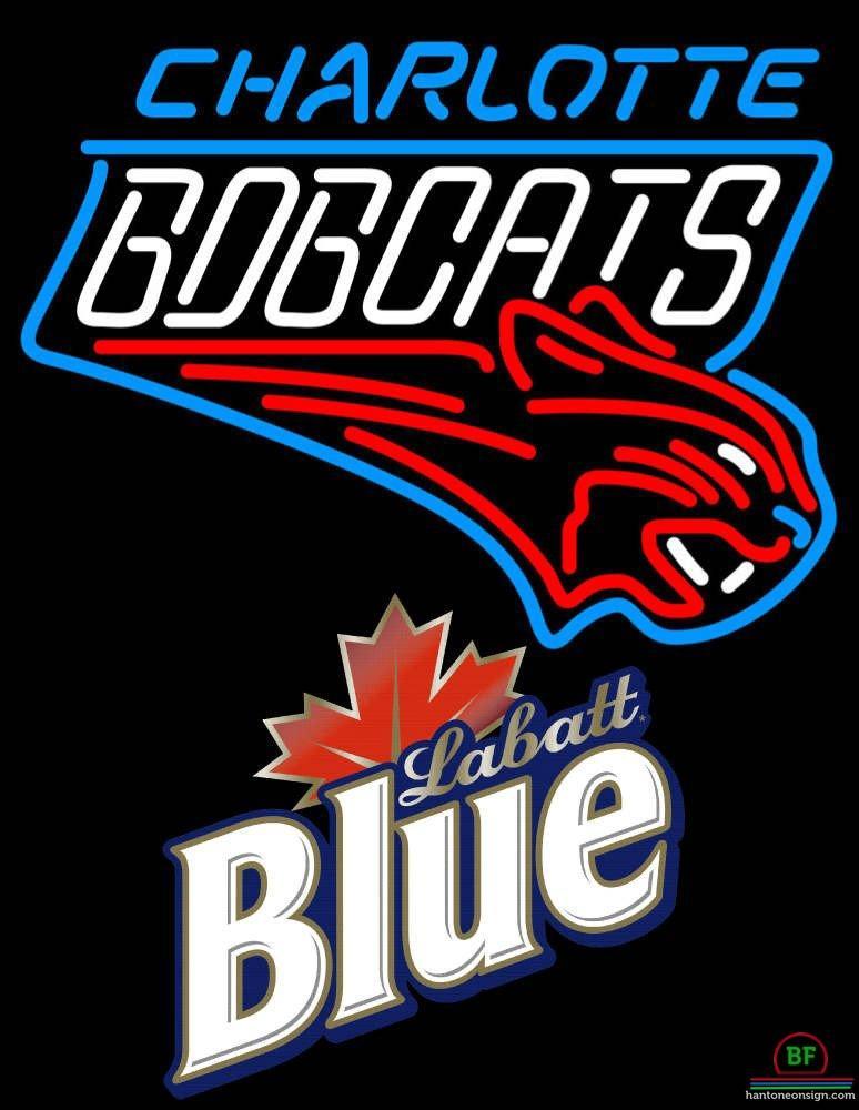 Custom Labatt Blue Charlotte Bobcats Neon Sign NBA Teams Neon Light
