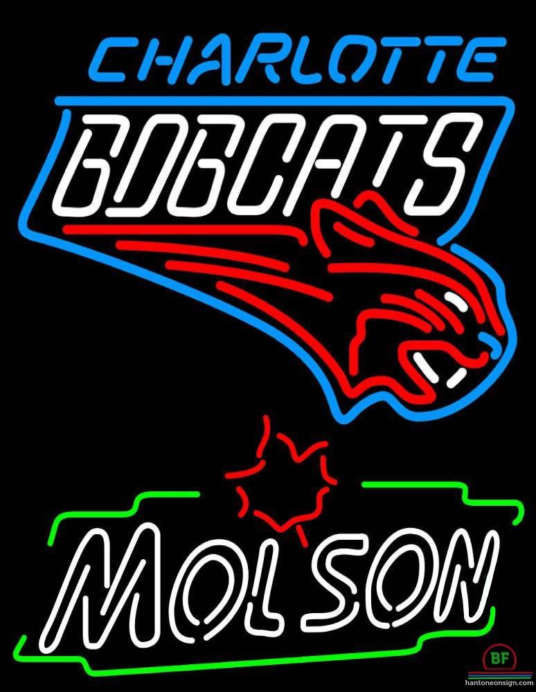 Custom Molson Charlotte Bobcats Neon Sign NBA Teams Neon Light
