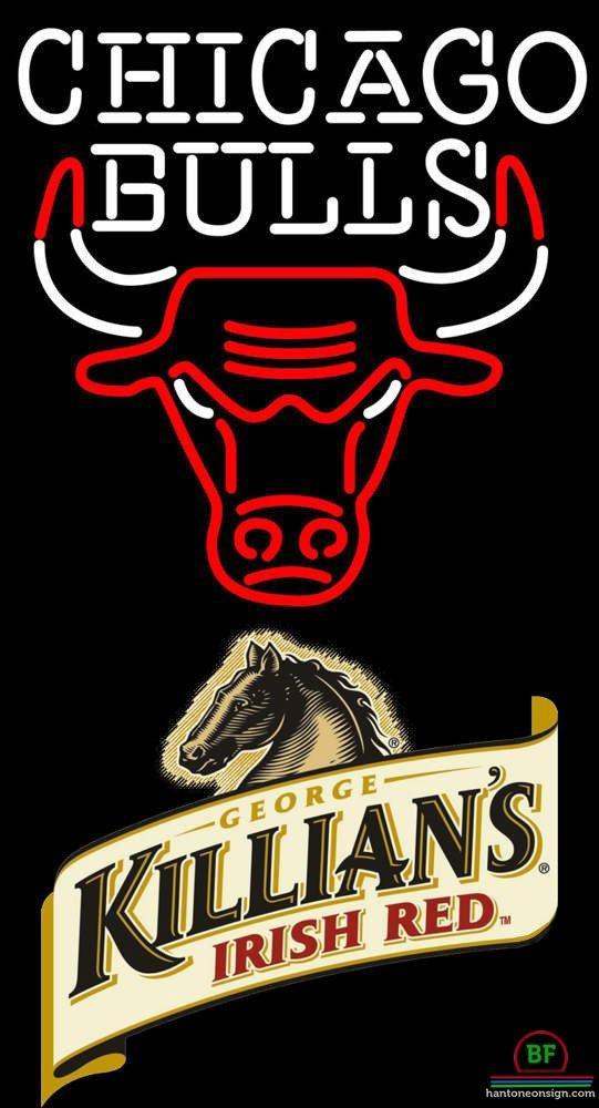 Custom Killians Irish Chicago Bulls Neon Sign NBA Teams Neon Light
