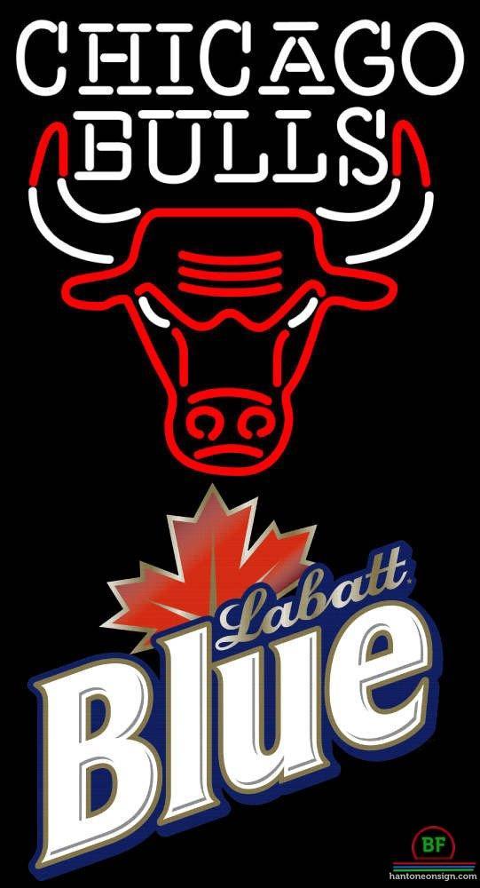 Custom Labatt Blue Chicago Bulls Neon Sign NBA Teams Neon Light
