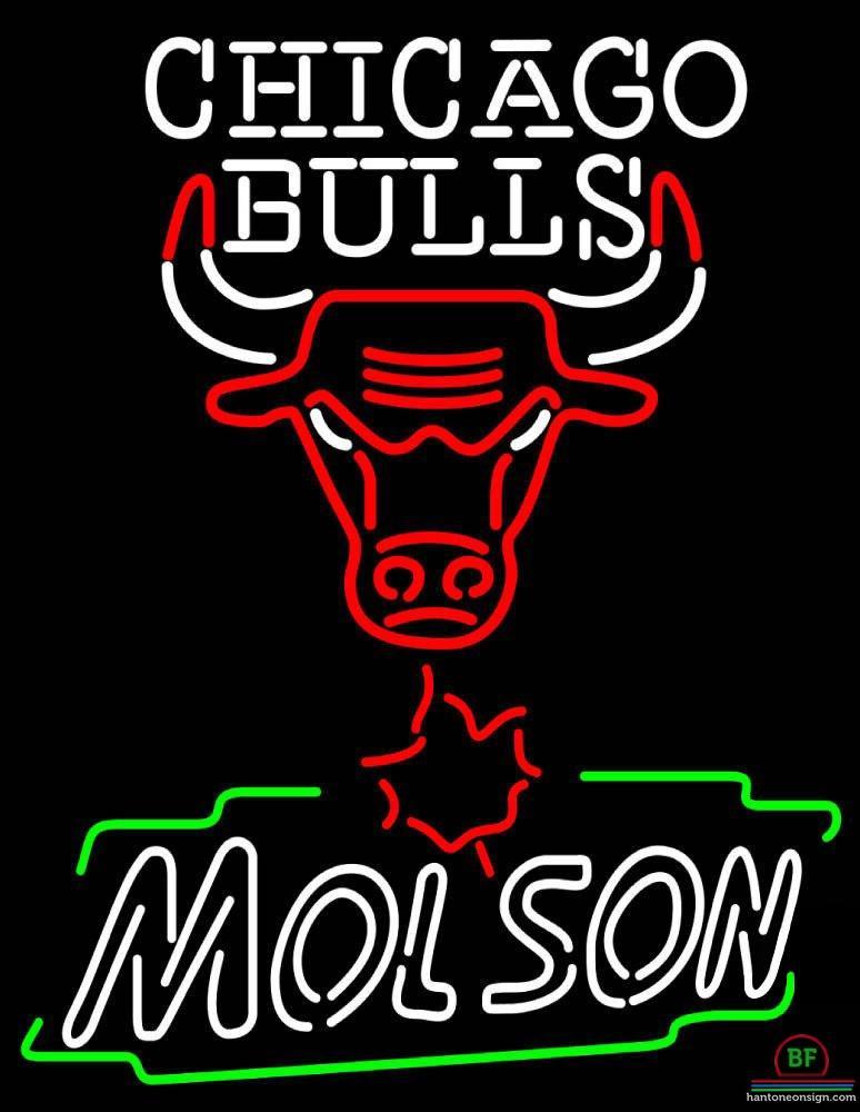 Custom Molson Chicago Bulls Neon Sign NBA Teams Neon Light