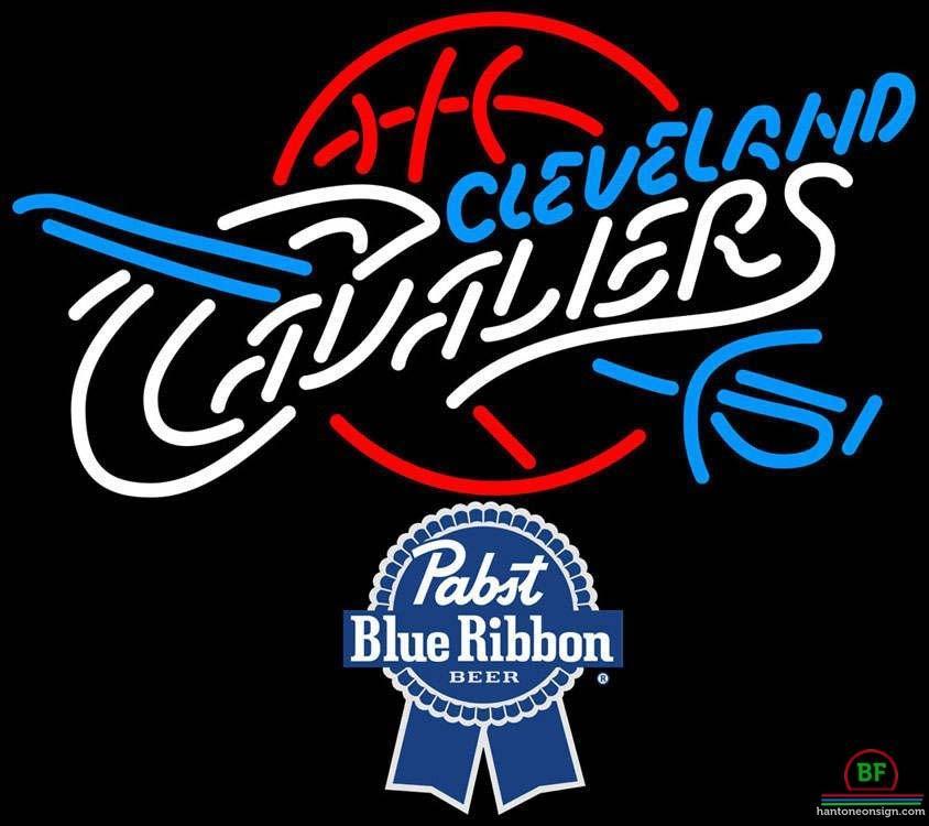 Custom Pabst Blue Ribbon Cleveland Cavalier Neon Sign NBA Teams Neon Light