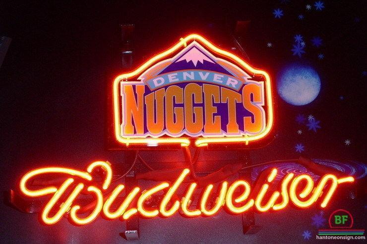 Custom Budweiser Denver Nuggets Neon Sign NBA Teams Neon Light